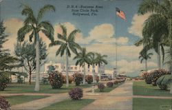 Business Area from Circle Park, Hollywood, Fla. Florida Postcard Postcard Postcard