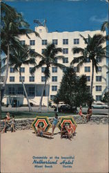 Oceanside at the beautiful Netherland Hotel. Miami Beach, Florida. Postcard Postcard Postcard