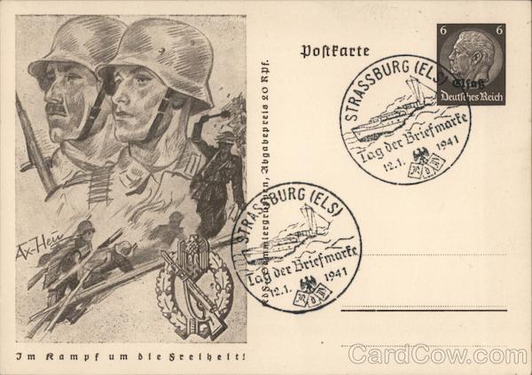 German Soldiers Nazi Germany Postcard