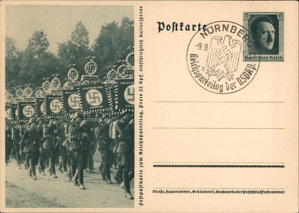 Lot of 7 Reichsparteitag der NSDAP 1937 Postal Cards Nuremberg, Germany ...