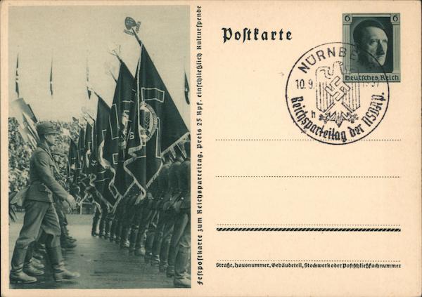 Lot of 7 Reichsparteitag der NSDAP 1937 Postal Cards Nuremberg, Germany ...