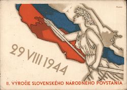 29 Aug 1944 Anniversary of Slovak National Uprising Postcard