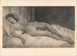 Nazi-era German Nude München. Haus der Kunst Postcard