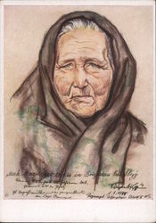 The Great Journey, Peasant Woman Maria Merk, Old Woman Nazi Germany Postcard Postcard Postcard