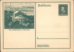 German  Propaganda, Wagner Opera House, Bayreuth, Honor Your German Masters Nazi Germany Postcard Postcard Postcard