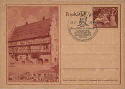 Hanau, House of German Goldsmiths, Medieval Building Nazi Germany Postcard Postcard Postcard