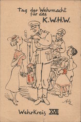 German WWII, Day of Army Support for the Winter Children's Assistance Agency Nazi Germany Postcard Postcard Postcard