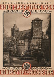 German Nazi Propaganda, Souvenir of National Party Meeting Nurnberg Postcard