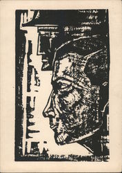 German Nazi Propaganda, "Free State of the Young Nation", Etching Nazi Germany Postcard Postcard Postcard