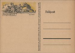 Germany WWII, Feldpost, Soldiers Mail Carried by Soldiers on Motorcycles Postcard