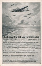 Germany WWII, Song, "Steel Wings of Lightning" Nazi Germany Postcard Postcard Postcard