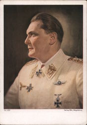 Germany WWII Leaders, Hermann Goering in White Luftwaffe Uniform Postcard