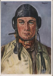 Germany WWII, "Our Air Force: Successful German Fighter Pilot Nazi Germany Postcard Postcard Postcard