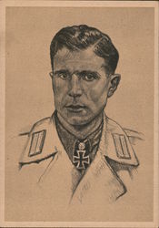 Ritterkreuzträger - Leutnant Hugo Primozic Nazi Germany Postcard Postcard Postcard