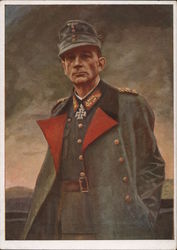 Germany Propaganda, House of German Art, Portrait of General Dietl Postcard