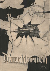 Germany WWII, France Campaign, 1940, "Break Through" Tank Nazi Germany Postcard Postcard Postcard