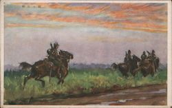 Japan WWII, Japanese Cavalry in Field Postcard