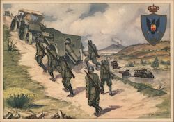 Italy WWII, 10th Artillery Regiment "Naples" , Cannon Postcard