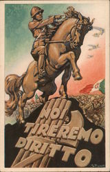 ITALY WWII, "We Will Shoot Straight" Postcard