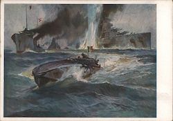 Glories of the Italian Navy: Sinking of the "Santo Stefano" Italy World War II Postcard Postcard Postcard