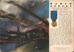 The gold medals of the war: Mario Anelli Postcard