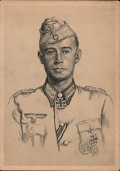 Ritterkreuzträger - Oberleutnant Werner Ziegler Postcard