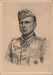 Hans Hindelang, Knight Cross Bearer of the Army Postcard