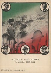 The architects of the victory in East Africa Postcard