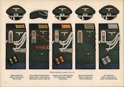 Army Ranks, Uniform, Insignia Postcard