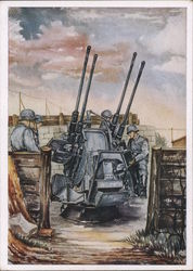 Anti-Aircraft Position, Luftwaffe Dept  VI Postcard