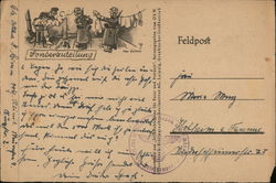 Humor, Soldiers, Laundry, "Special Distribution" Nazi Germany Postcard Postcard Postcard