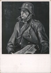 Art Exhibit of the Luftwaffe, "Art of the Front" Nazi Germany Postcard Postcard Postcard