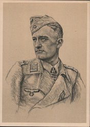 Kinght's Cross Recipient Wagner, Artillery Officer 1942 Nazi Germany Postcard Postcard Postcard