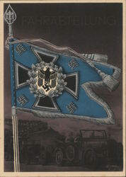 The Victorious Flags and Emblems of the German Army, Wehrmacht Postcard