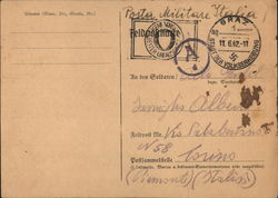 Personal Mail, to Graz, Austria 1942 "City of the Census, 1942" Nazi Germany Postcard Postcard Postcard