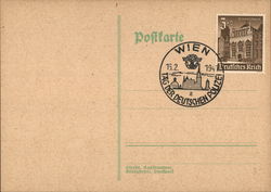 Vienna, Day of the German Police, 1942 Nazi Germany Postcard Postcard Postcard