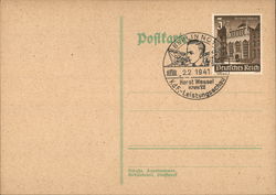 Postmark - Horst Wessel District 7, Show of the "Strength through Joy" Association Postcard