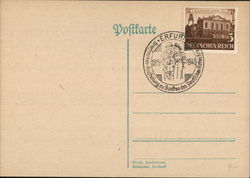 Postmark - Stamp Exhibit for the Benefit of the German Red Cross, Erfurt, 1941 Postcard