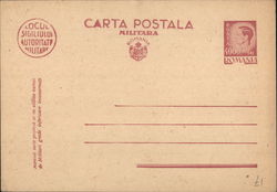 Romanian military-mail postal card unused – no postmark/cancellation Nazi Germany Postcard Postcard Postcard