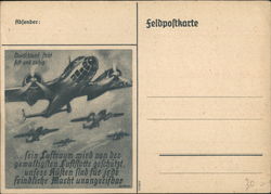 German Bombers Feldpostkarte Postcard