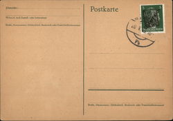 German stamp with overprint Österreich Nazi Germany Postcard Postcard Postcard