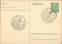 commemorative cancel "Deutschlandreise Reichsverweser v. Horthy" Nazi Germany Postcard Postcard Postcard