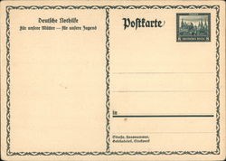 Unused German Nazi-era Postal Card Nazi Germany Postcard Postcard Postcard