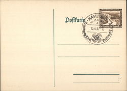 commemorative cancel "Reichstagung Kraft durch Freude" Nazi Germany Postcard Postcard Postcard