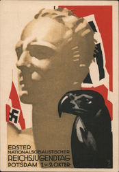 Propaganda, First National Socialist Day of Hitler Youth, Potsdam Postcard