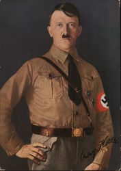 Hitler Portrait in Uniform of SA Postcard