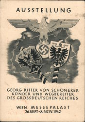 Exhibit, Georg Ritter von Schoenerer, Scout and Pioneer of the Greater German Reich 1942 Vienna Nazi Germany Postcard Postcard Postcard