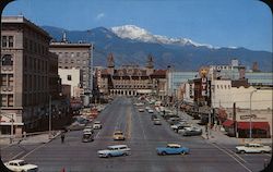 Pikes Peak Avenue Postcard