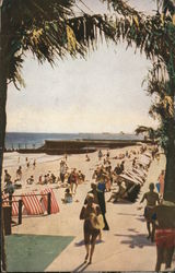 People Enjoying the Beach Postcard