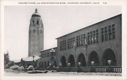 Hoover Tower and Administration Building Postcard